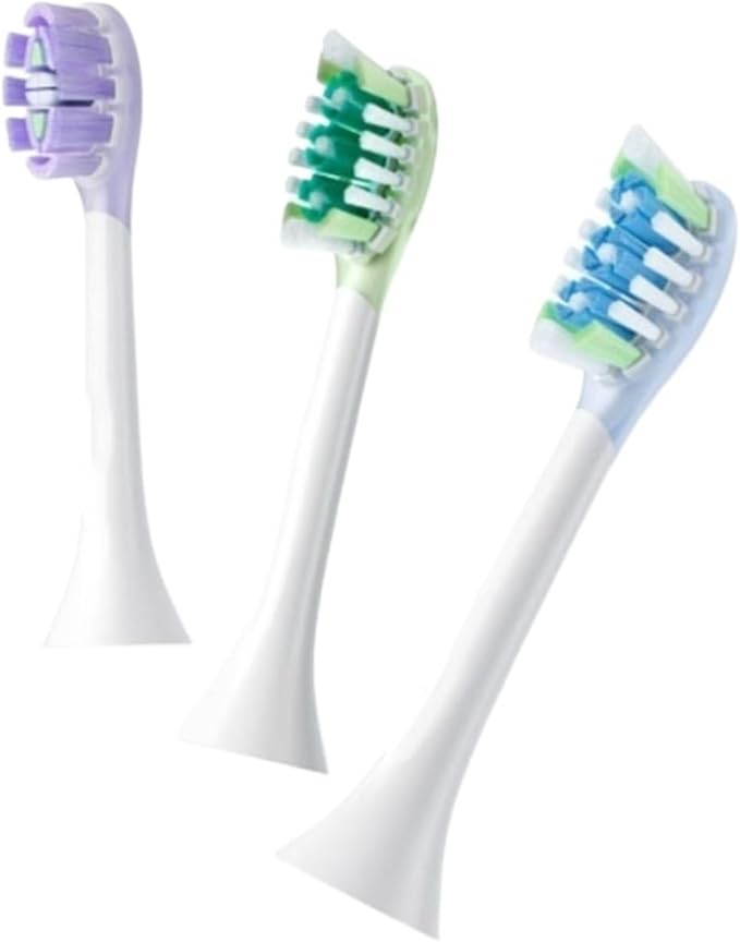 Replacement Brush HeadCompatible for MES610 MES609 MES613 MES611 Sweep Vibration Electric Toothbrush Pro Soft Bristle Nozzles(Green)