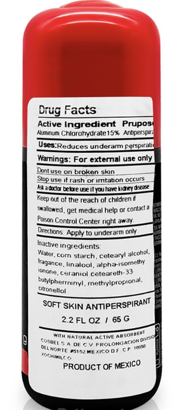 Obao Roll On Deodorant for Men 2.29-Ounce Package (Pack of 6)