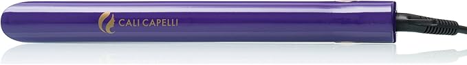 Flat Iron for Hair Styling – 1 Inch Infrared Hair Straightener with Rose Gold Titanium Floating Plates – Ionic Technology Smooths and Straightens Hair Without Pulling Heat Damage or Frizz (Purple)