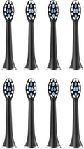 Replacement Toothbrush HeadsCompatible for SUBORT S7/Bair X7 X7S X11 X11S(8pcs Black)