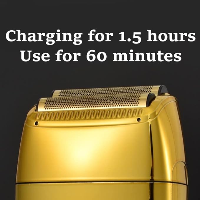Men's Shaver Professional Metal Housing Shaving for Men Electric Razor Beard Rechargeable USB Charging Shaver Electric Shaving Machine Shave (Color : Gold)