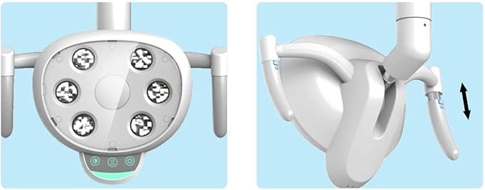 EustomA LED Lamp Oral Light with 6 High Power LEDs for Chair Unit Double Control System CX249-23