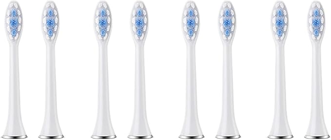Compatible for SUBORT S7 Brush Heads Toothbrush Accessories Replacement(8 White Brush Head)
