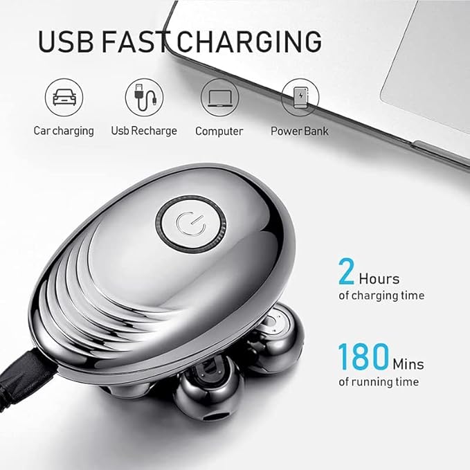 Electric Razor for Men Electric Shavers for Men 7D Floating Rotary Razor Cordless USB Rechargeable Multifunctional Grooming Kit with LED Display