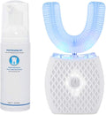 Ultrasonic Toothbrush for Adults Automatic Ultrasonic Toothbrush for Teeth Whitening Rechargeable Electric Ultrasonic Toothbrush for Home and Travel Use 360° Mouth Cleansing (White)