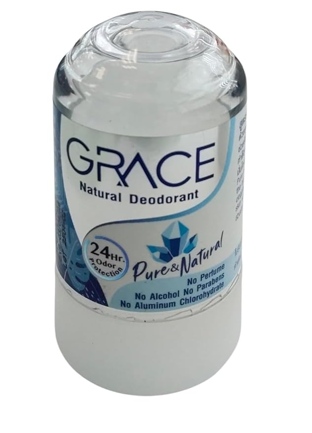Alum stone deodorant natural 70 g. (1Pack= 6 Pc) By naveenana shop.