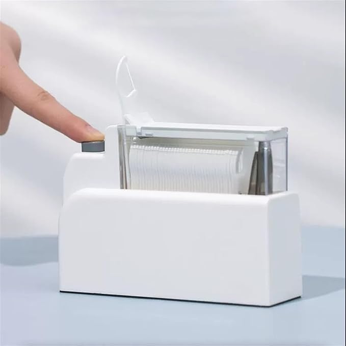 Toothpick Holder Dental Floss Box Household Push-type Automatic Pop-up Dental Floss Box Portable Dental Floss Storage Box Toothpick Dispenser Tooth Picks Container Case