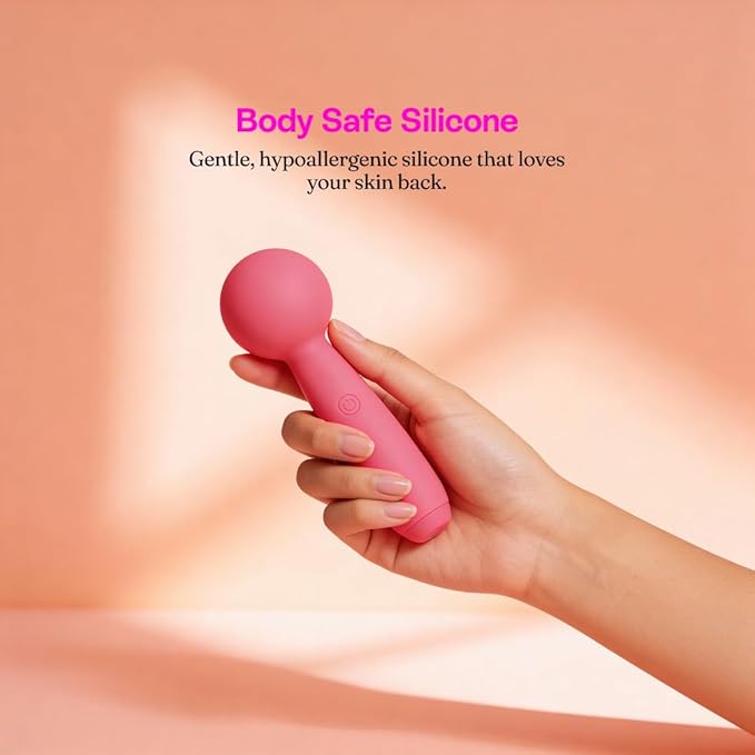 Hello Nancy Personal Wellness Massager for Women – Body Safe Silicone Relaxation Device with 10 Patterns Quiet and Discreet Vibrating Massager Rechargeable with 60-75 Minutes Use Time