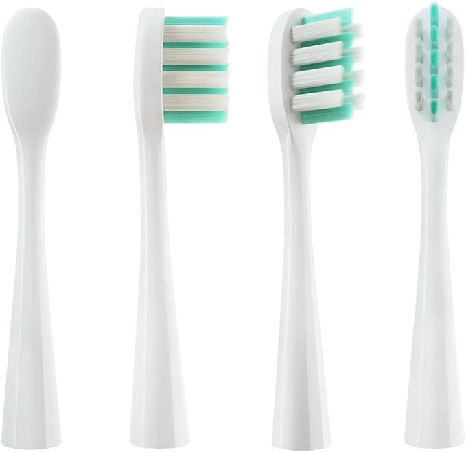 8Pcs/Pack Replacement Brush HeadsCompatible for usmile Toothbrush Head Deep Clean Type(Soft Bristle White)