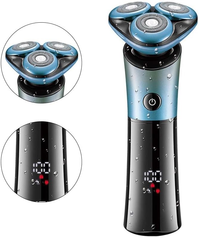 Head Shavers for Bald Men IPX6 3D Floating Rotary Blades Shaving Machine Rechargeable Professional Electric Shaver for Men