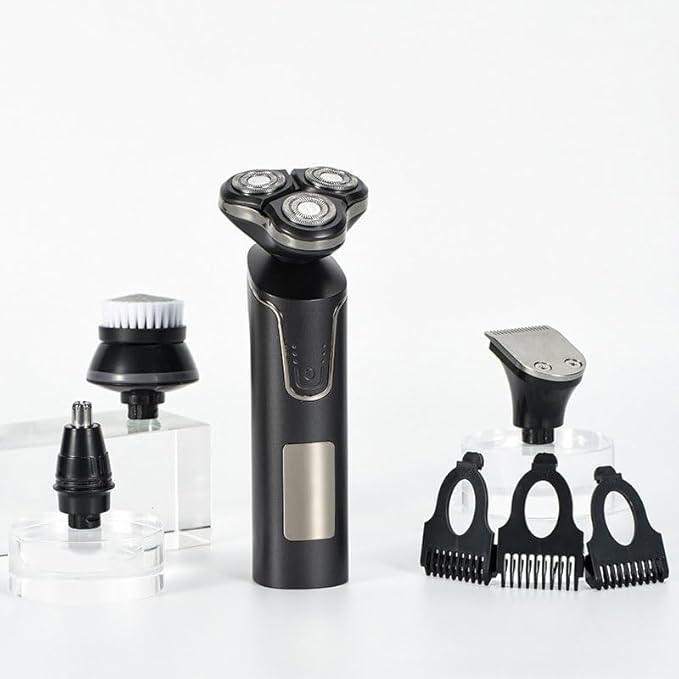 Head Shavers for Bald Men 3D Electric Shaver Razor for Men IPX7 Waterproof Wet &amp Dry Dual Use LCD Display Face Beard Trimmer Shaving Razor Shaving Machine
