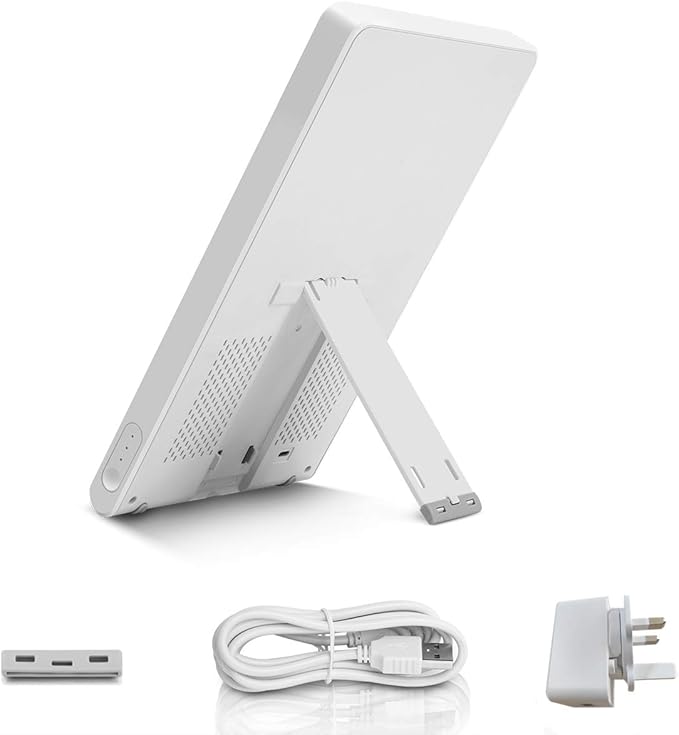 Light Therapy Lamp SMY Blue Light Energy Lamp and Adjustable LED Blue Light Tablet One Touch with Timer 100% UV Free