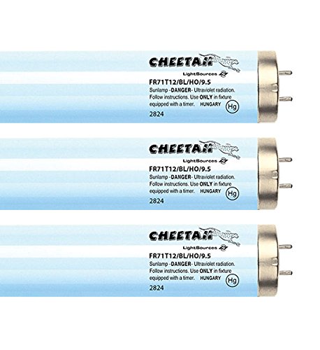 Cheetah Ultra Extreme FR71T12 100W-120W 9.5% Reflector Bi-pin Tanning Lamp (36)