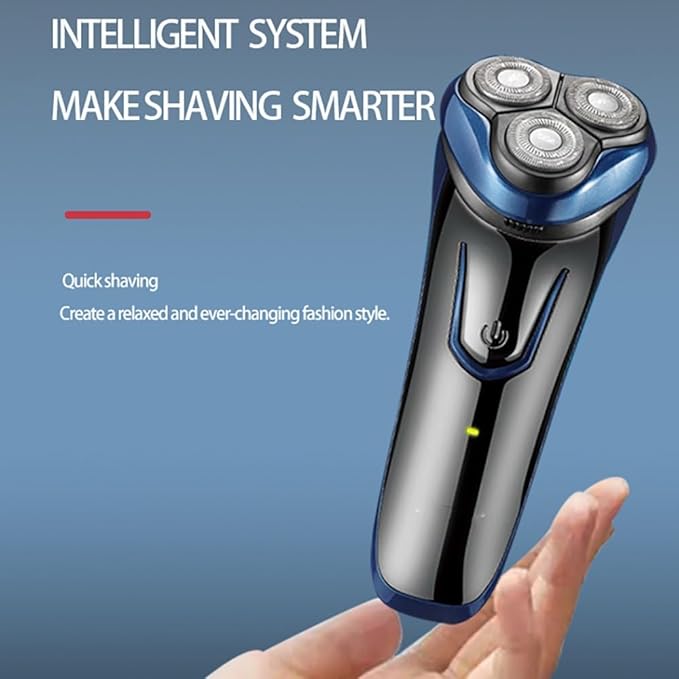 Head Shaver for Men Electric Shaver Bread Trimmer Wet &amp Dry Men's 3D Rotary Razor Painless Shaving Machine