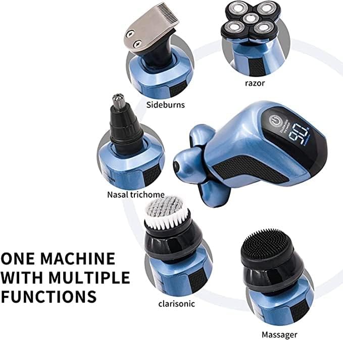 Electric Shavers for Men Bald Head Shaver Mens Electric Razors for Shaving Rechargeable Cordless Wet/More accurately Read and fit Your face and Neck