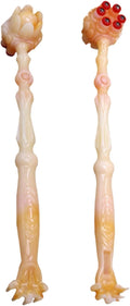 莲花型六珠按摩捶 Manual Body Massage Hammer 拍打肩颈腰背腿按摩家用痒痒挠不求人按摩棒 Leg Arms Back Calves Roller Massage Roller Stick HomeOffice Body Electric Massagers