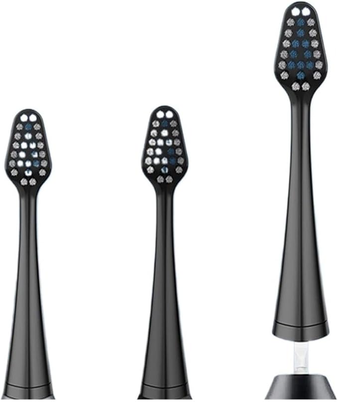 Replacement Toothbrush Heads 10 Pcs BrushCompatible with Waterpik 5.0/9.0 (WP-861/CC-01)(10 Black)