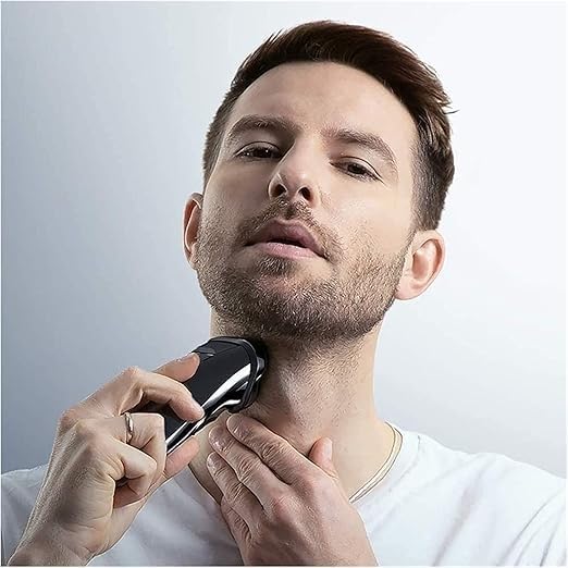 Electric Razor 3D Rechargeable Waterproof Electric Shaver Wet &amp Dry Rotary Shavers for Men Electric Shaving Razors with Pop-up Trimmer LED Display 150 Mins Battery Life for Shaving