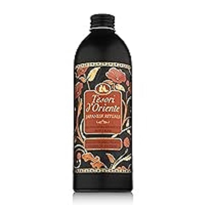 Tesori d'Oriente: Japanese Rituals Bath Cream with Tsubaki Oil and Peony 16.9 Fluid Ounce (500ml) Bottle [ Italian Import ]