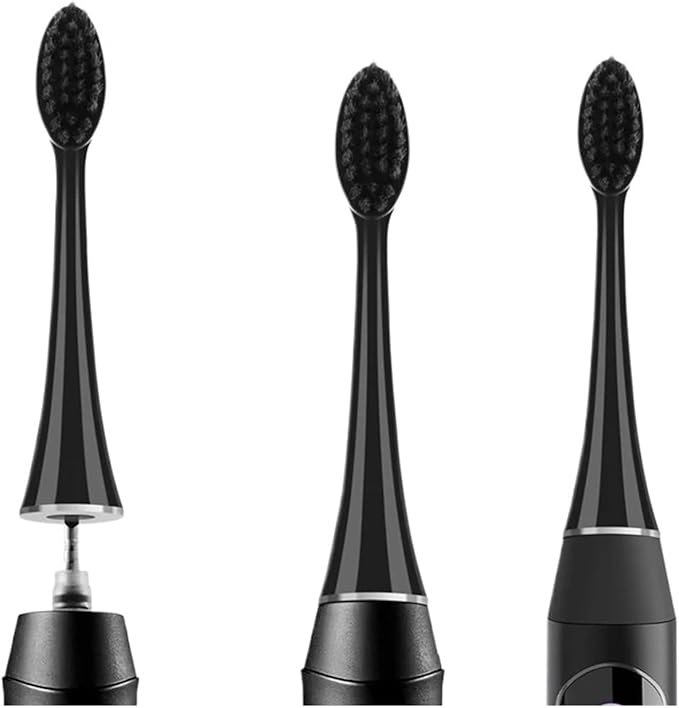 Replacement Electric Toothbrush Heads 10PCS Whiting Bamboo Charcoal Brush for Burst Seago S9 Adults Toothbcrush(10pcs)