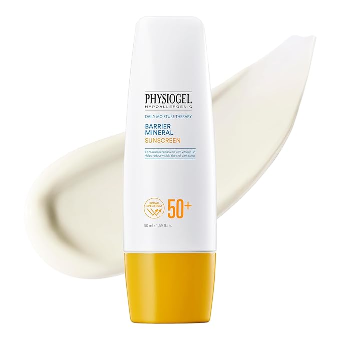 Physiogel Lightweight Moisture Korean Sunscreen Broad Spectrum SPF 50+ Water Resistant &amp Safe for Sensitve Skin Reef Friendly Paraben-Free Dermatologically Tested Korean Skin Care.