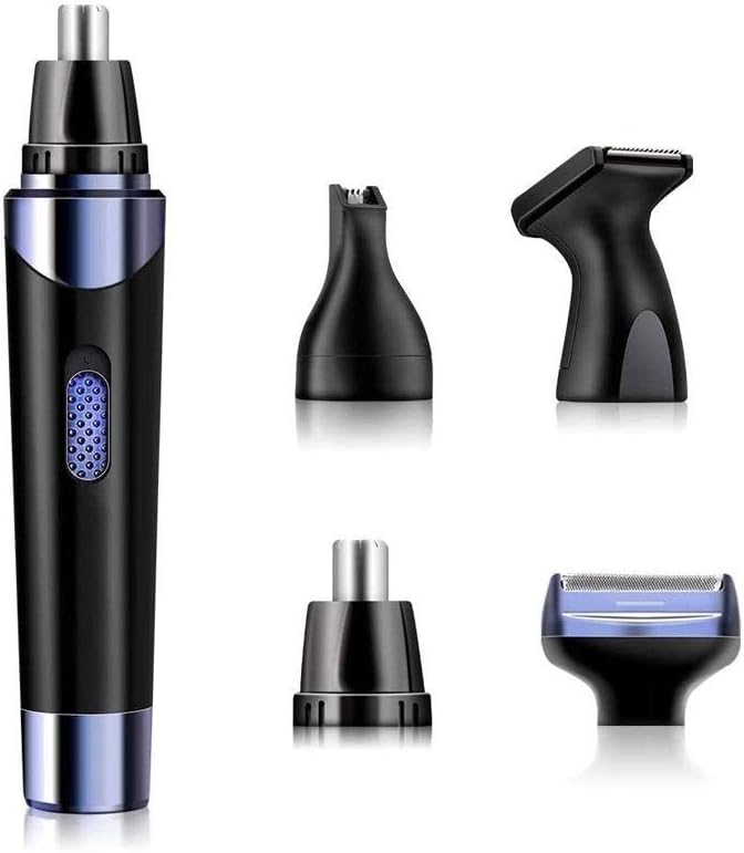 Ear and Nose Hair Trimmer Clipper for Men &amp Women 4 in 1 Rechargeable Professional Eyebrow Trimmer Waterproof Painless Facial Hair Remover