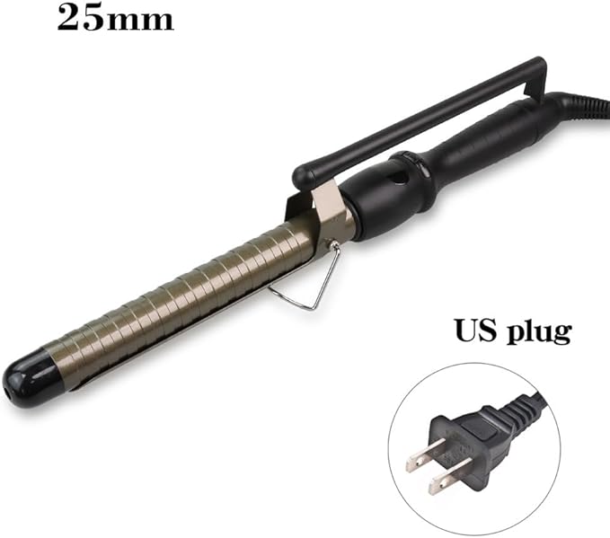 Curling Iron Egg Curling Iron Bangs Big Waves no Hair Damage Plastic perm Iron Makeup Artist Automatic Power Failure. (25mm)