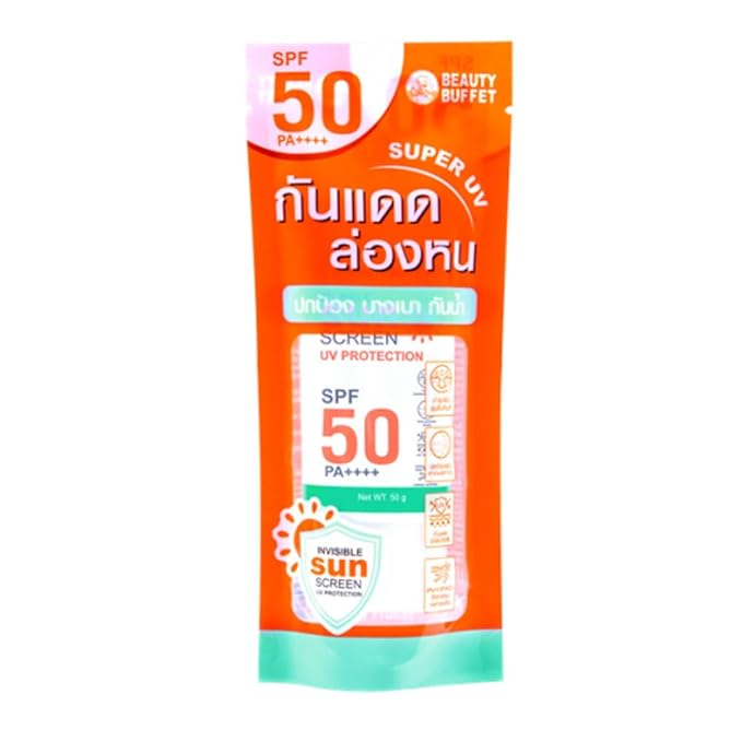 BEAUTY BUFFET INVISIBLE SUNSCREEN UV PROTECTION SPF 50 PA++++ (50 G) 1.76 Ounce (Pack of 1)