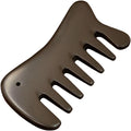 砭石按摩刮痧梳子梳头部经络梳肩颈按摩刮痧板 Gua Sha Facial Tools for Face &amp Body生产 HomeOffice Body Electric Massagers