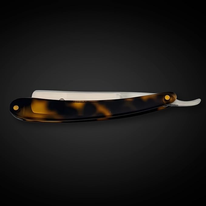 Shaving Straight Edge Razor from Saki Shears (Blonde Tortoise)
