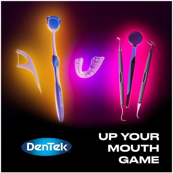 DenTek Complete Clean Easy Reach Floss Picks No Break &amp No Shred Floss 75 Count (Pack of 12)