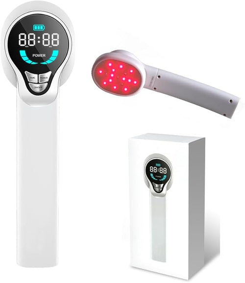 13x650nm+4X808nm Handheld Red Light Therapy Device Infrared Red LightPortable Pain Relief Device for Shoulder Back Muscle Full Body Pain Relief