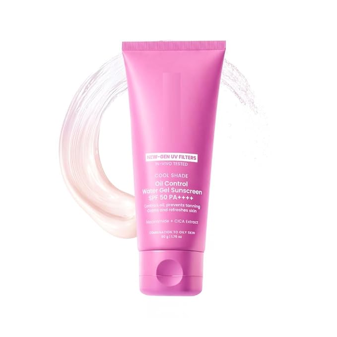 Aqua-Gel Sunscreen SPF 50 PA++++ for Oily Skin | In-Vivo Tested | 100% New-Gen UV Filters | Prevents Tan | Controls oil Cools &amp Mattefies | For oily combination &amp normal skin | For Men &amp
