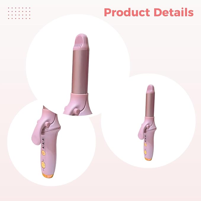 Cordless Curling Iron 30S Fast Heating USB Rechargeable Hair Curler 3 Temp Settings Mini Portable Travel Hair Curler Straightener 36H Styling