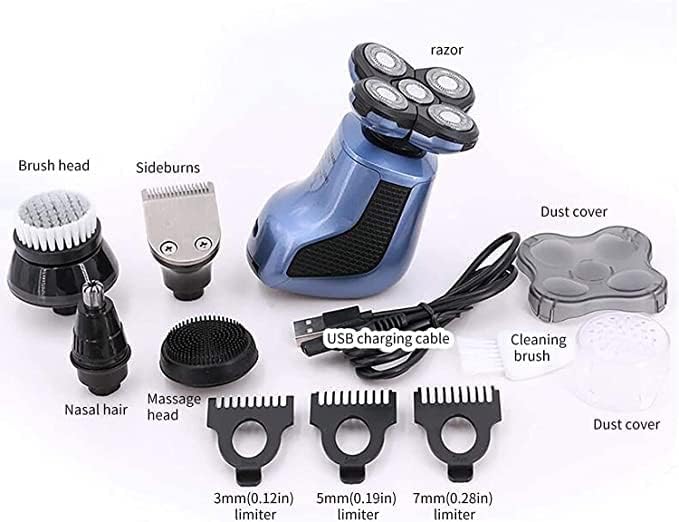 Electric Shavers for Men Bald Head Shaver Mens Electric Razors for Shaving Rechargeable Cordless Wet/More accurately Read and fit Your face and Neck