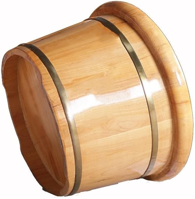 Foot Tub Wooden Foot Basin Reducing Stress Household Thickening Foot Bath Barrel high Solid Wood Foot tub Cedar Footbath Foot Massage Foot Bath Wooden Bucket Foot Spa Household Wash Ba