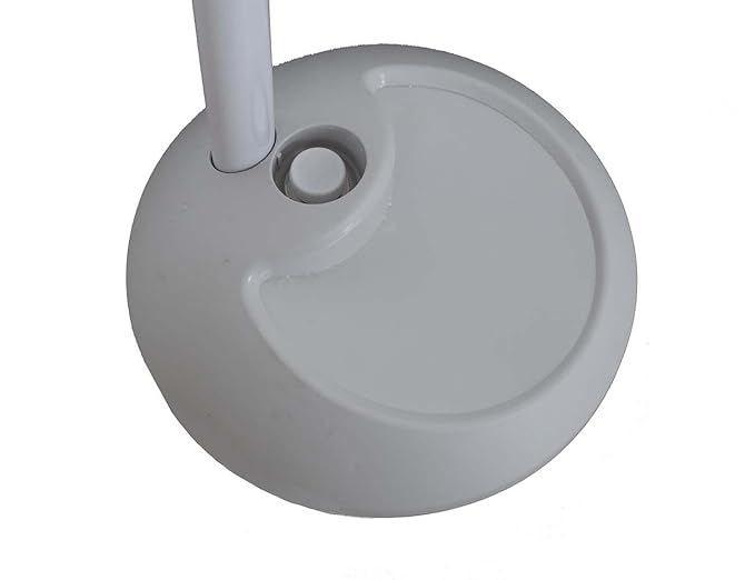 Elitzia Led Cold Light Magnifying Lamp 5 Times Magnification Movable Pulley Base Beauty Lamp for Facial Care Tattoo Or Reading ETH3008(White 3 Rings Lamp Beads)