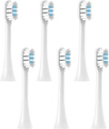 Suitable for Replacement Heads of T501C/T501/T301/T302 Electric toothbrushes(White blue-6pcs)