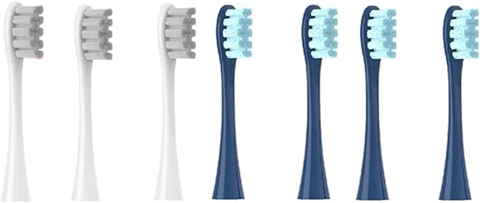 Compatible for Oclean - 7pcs Replacement Brush Heads Fit Flow/X/X PRO/Z1/F1/One/Air 2/SE Soft Dupont Bristle Vacuum Packaging(3grey 4dark Blue)