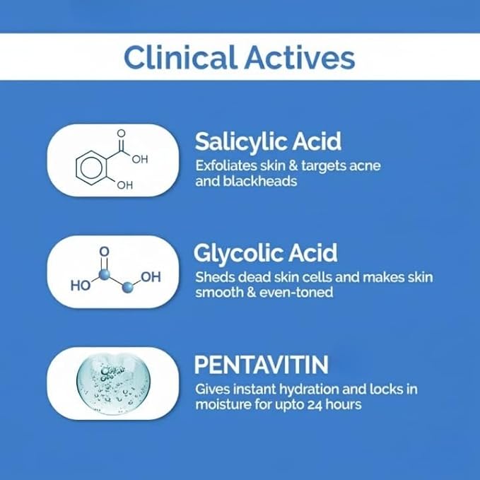 1% Salicylic Acid Daily Exfoliating Body Wash To Cleanse Skin with Salicylic Acid Glycolic Acid - 250ml