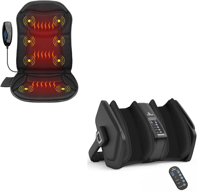 Back Massager Chair Pad Foot Massager with Heat