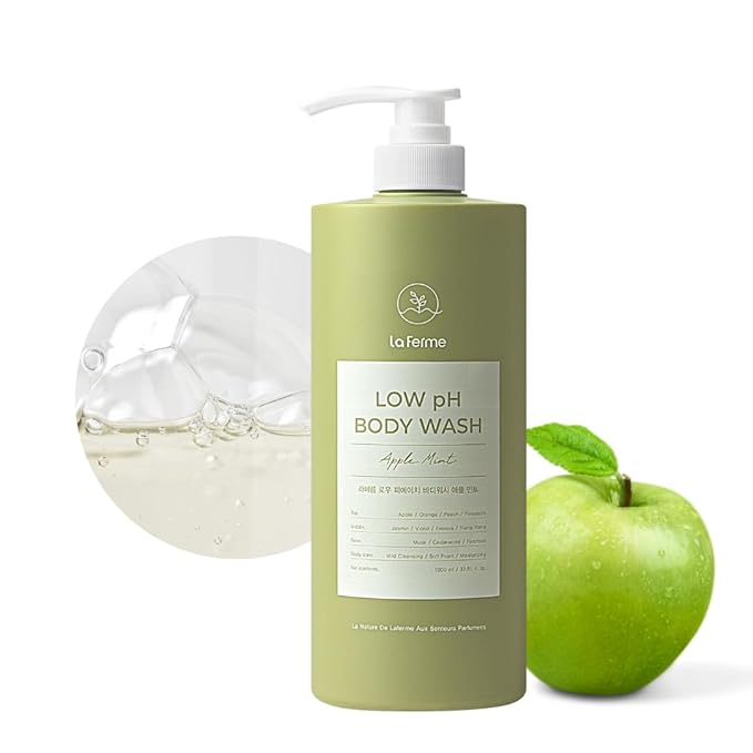 laferme Low pH balanced Gentle Korean Body Wash with Natural &amp Organic Ingredients Hypoallergenic for Sensitive Skin Moisturizing &amp Hydrating for Dry Skin For Women &amp Men 33 Fl Oz App