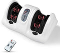 Giantex Shiatsu Foot Massager Machine for Feet Leg Calf Ankle Relieve Pain Spa Gift Deep Kneading Rolling Massage Electric Shiatsu Feet Massager w/Remote 4 Modes White