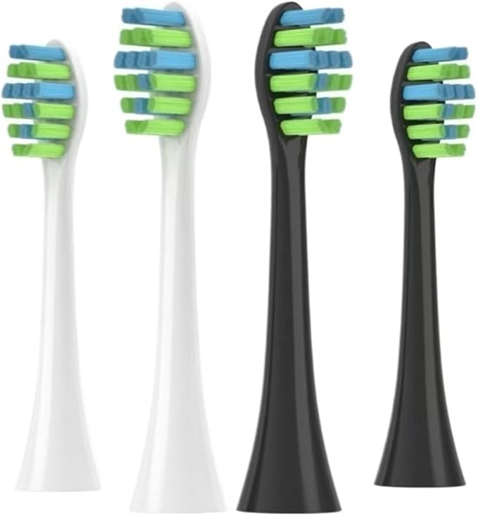 Replacement Brush Heads for 7AM2M AM101/AM105 Toothbrush Vacuum Soft Bristle Nozzles4/8/16PCS(4pcs Black)