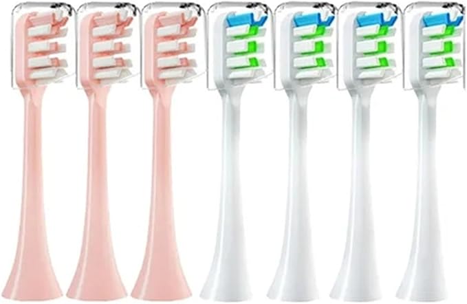 Toothbrush Heads Compatible for X3 X5 X3U X1 V1 V2 Head Bristle Replacement Nozzles with Anti-dust Cap(Black)