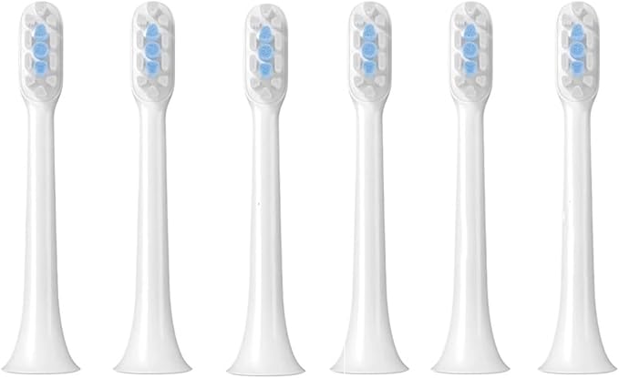 Compatible for XIAOMI MIJIA Sonic Electric Toothbrush Heads Brush for T100 T200 T200C T300 T301 T302 T500 T700(T301 T302 6PCS)