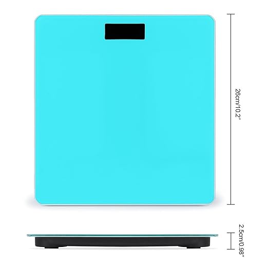Automatic Switch Digital Bathroom Weighing Scale Smart Scale for Body Weight Blue