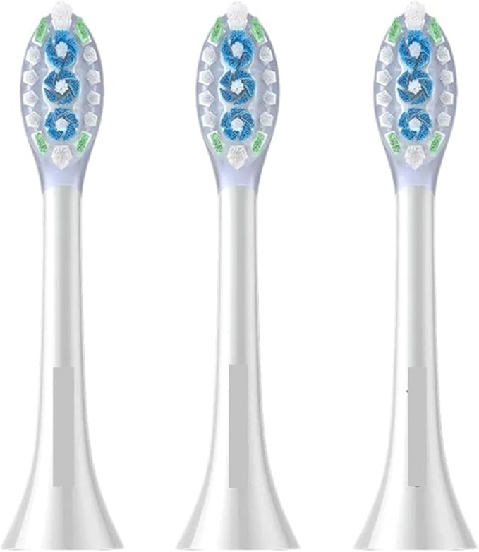 Replacement Brush HeadCompatible for MES610 MES609 MES613 MES611 Sweep Vibration Electric Toothbrush Pro Soft Bristle Nozzles(Blue)