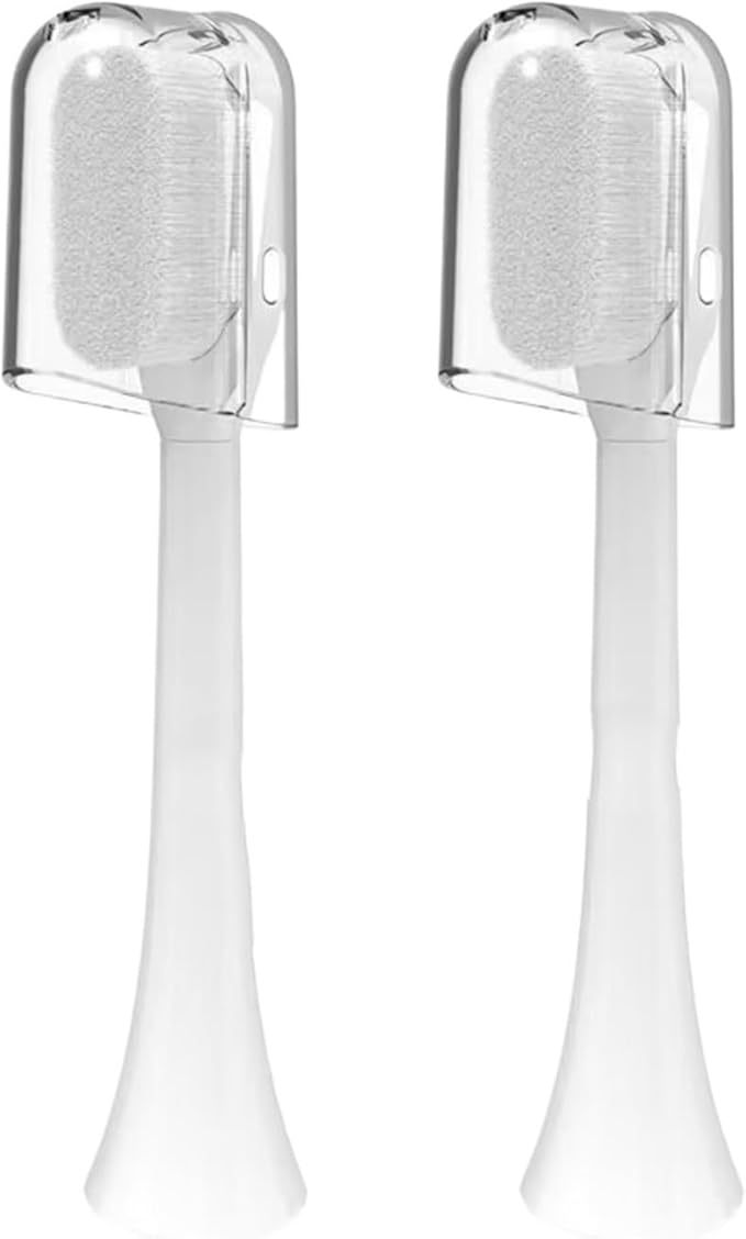 2/4PCS Ultra-fine Soft Toothbrush Gum Care Sensitive Nano Brush Heads forCompatible Phili HX3/HX6/HX9(2PCS White)