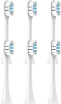 Compatible for T301 T302 Replacement Toothbrush Heads 4/6PCS(6 White)